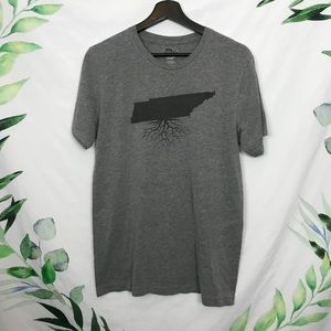 Tennessee Roots Gray Short Sleeve T Medium
